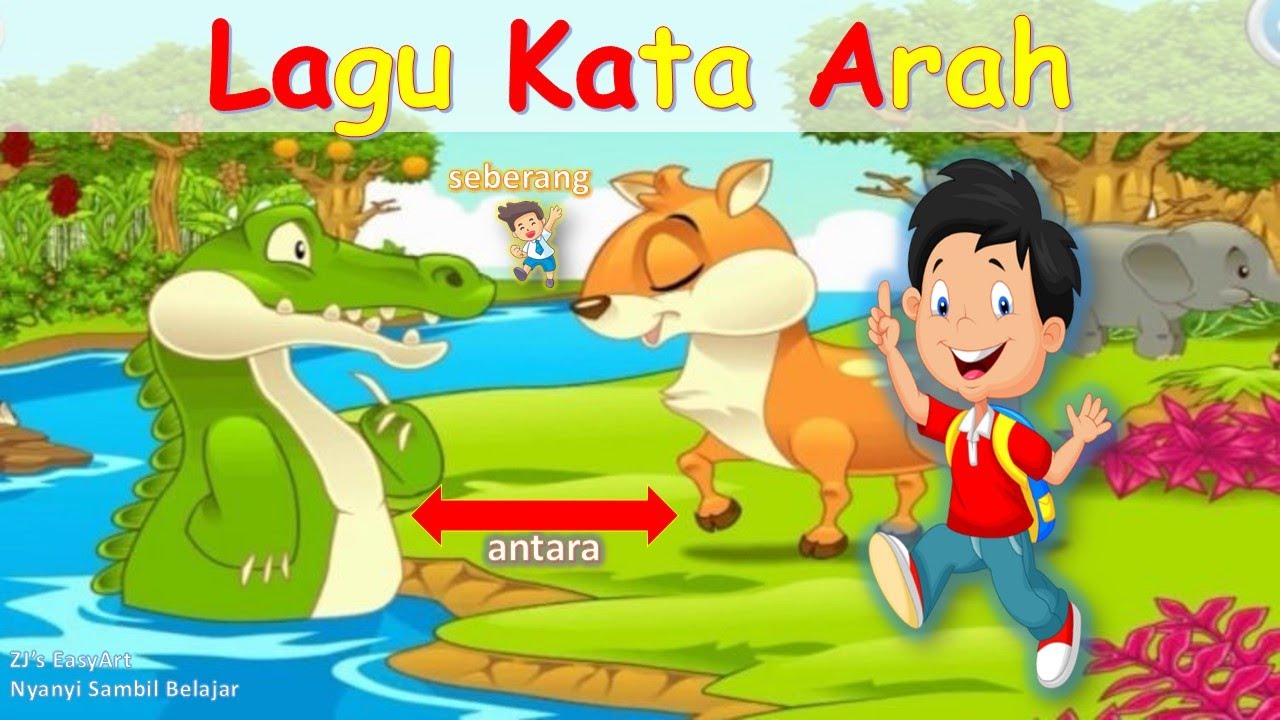 【Lagu Kanak-kanak】 Lagu Kata Arah (打电话)