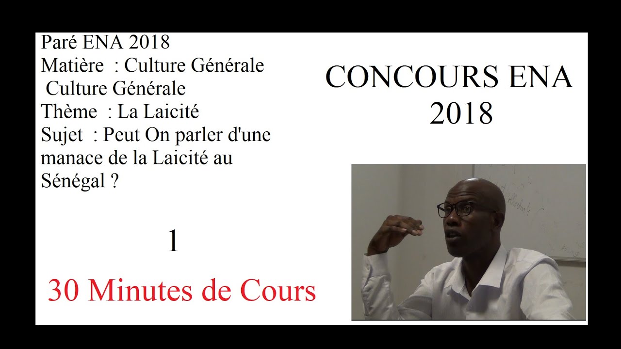 Cours de Préparation au Concours d'entré à l'ENA 2018 - 01