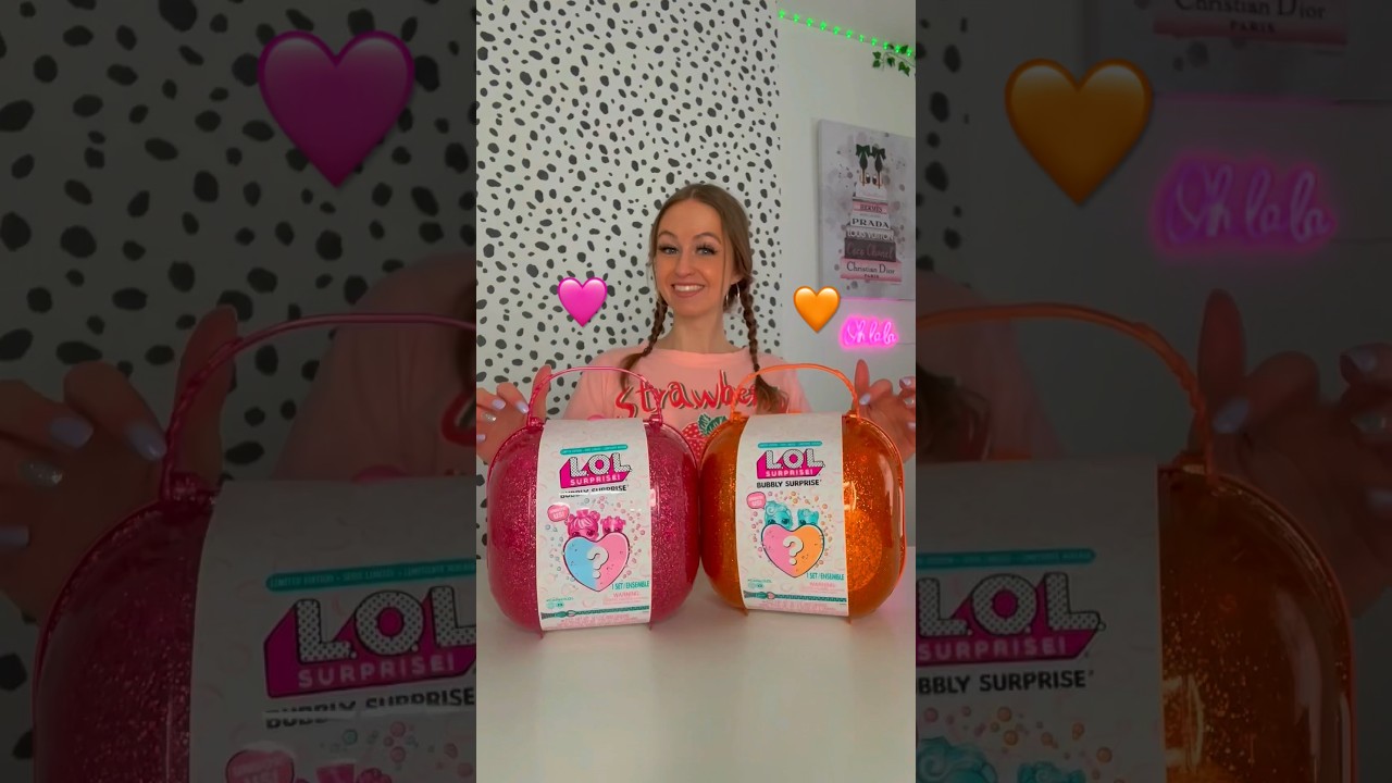 [ASMR] UNBOXING A GIANT *GLITTER* L.O.L MYSTERY BUBBLY SURPRISE!!😱💦✨🎀 (20+ SURPRISES!!🫢) #Shorts