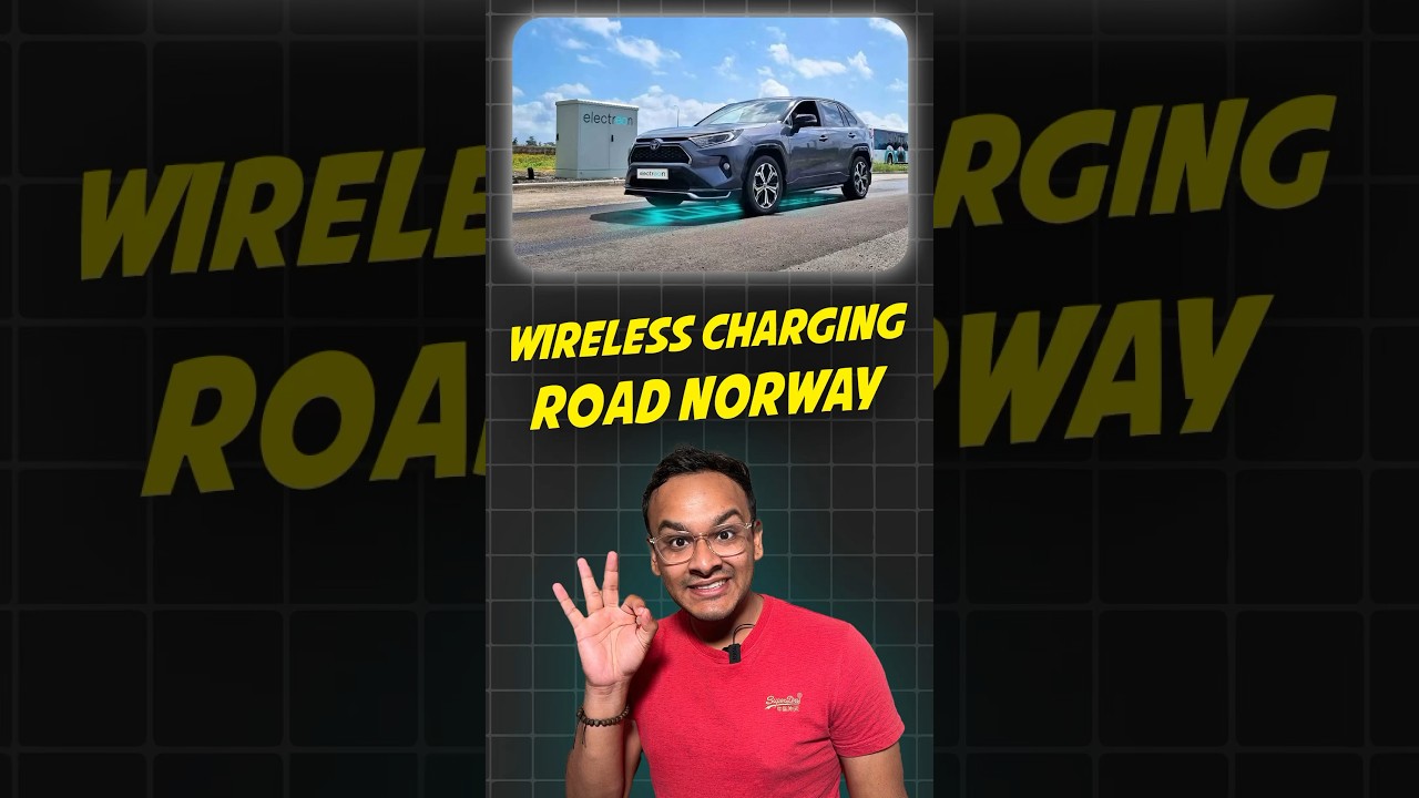 Wireless Charging Road in Norway 🤩 Must watch amazing technology 🥳 #electricvehicle #technology