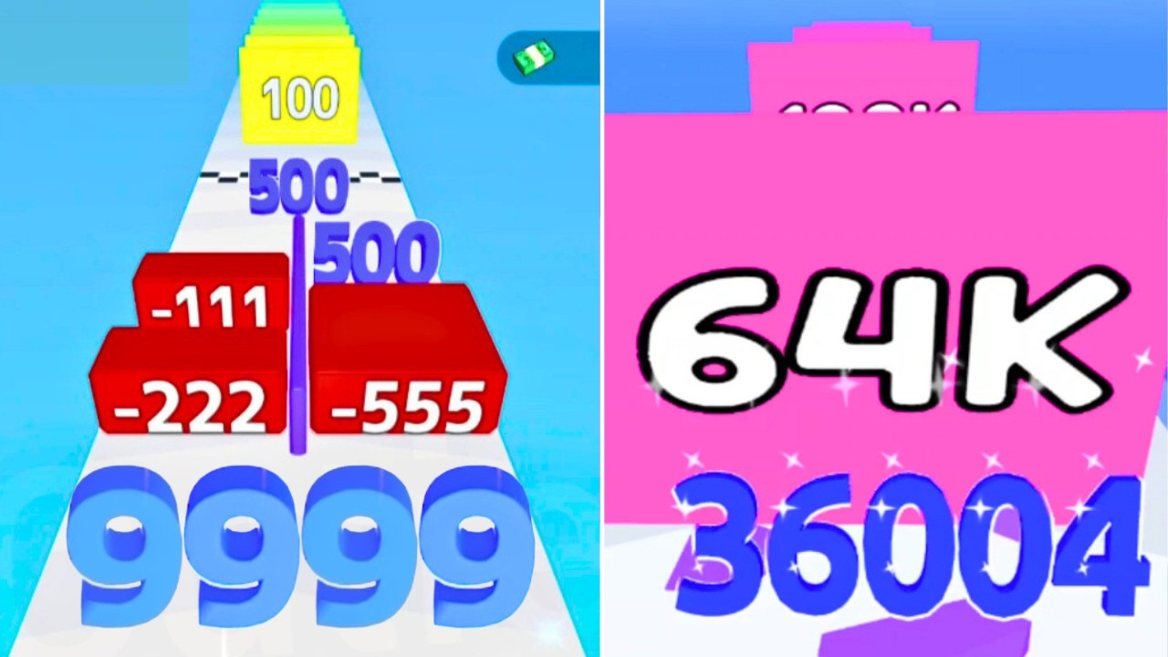 Number Master Run & Merge - Gameplay Walkthrough Android iOS (Level Up, Math Games) | High Score