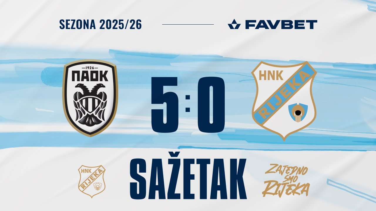 PAOK - Rijeka 5:0, playoff Europske lige, (2025./2026.)