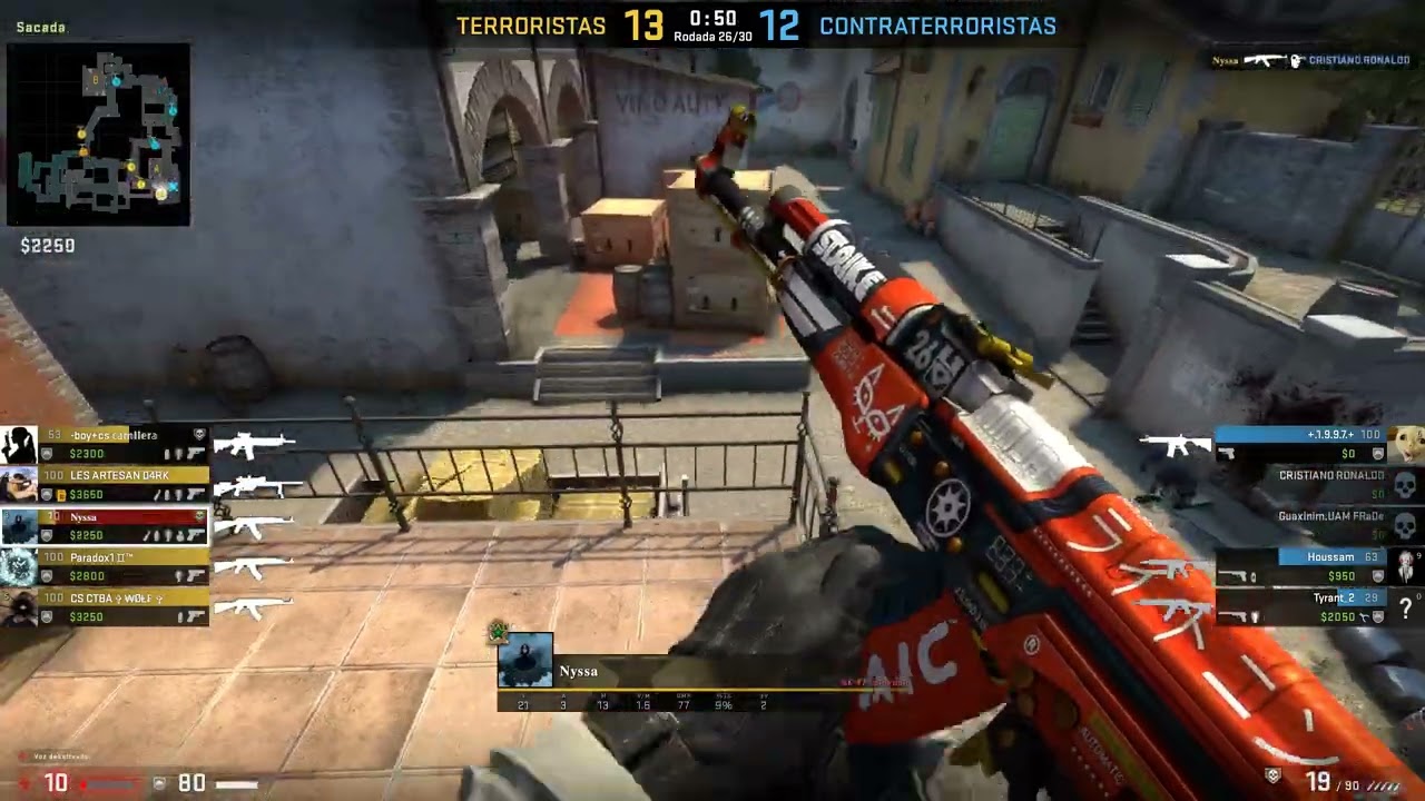 CSGO Partida de Ouro #02 Inferno Todas as Kills de Nyssa uma Awper de Respeito