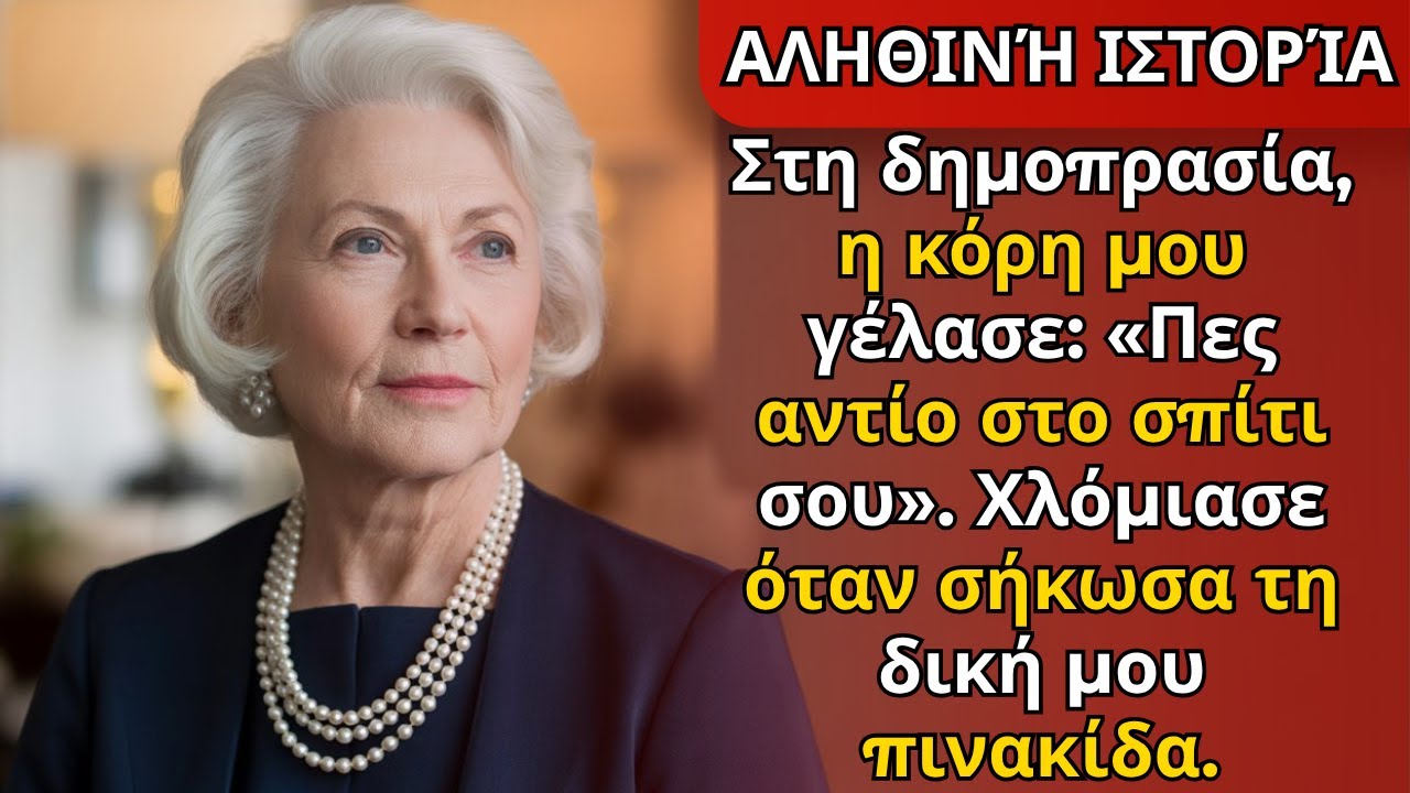 Στην δημοπρασία, η κόρη μου γέλασε: «Αντίο στο σπίτι σου.» Έμεινε άσπρη όταν σήκωσα το δικό μου.