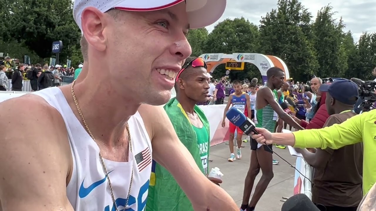 Galen Rupp after taking 19th at 2022 World Championship marathon