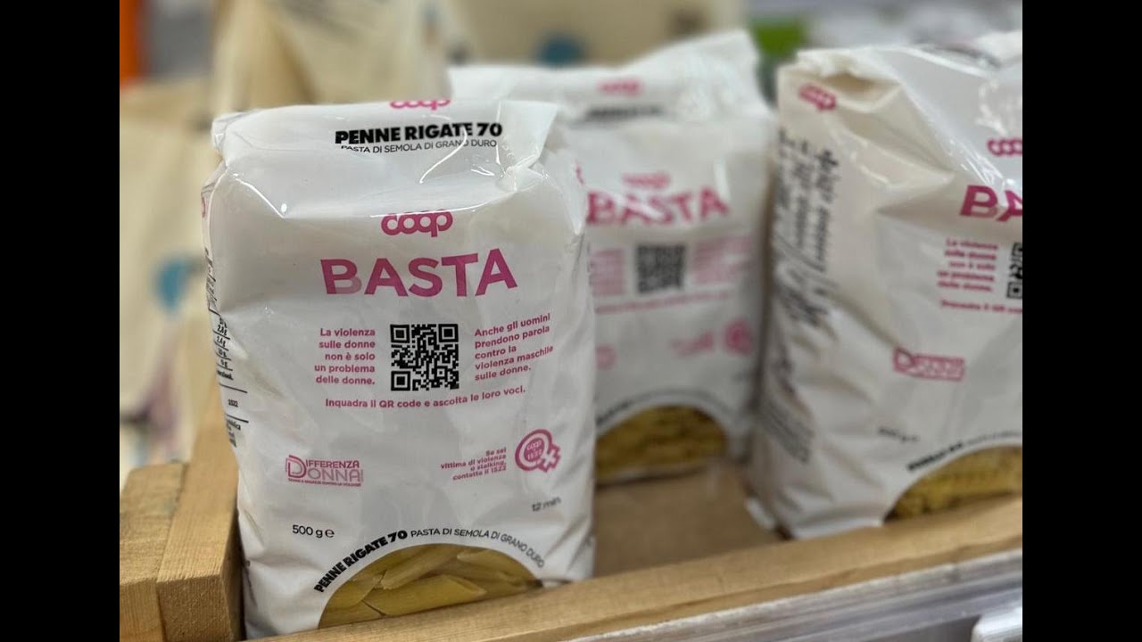 Violenza sulle donne, alla Coop la pasta per dire 