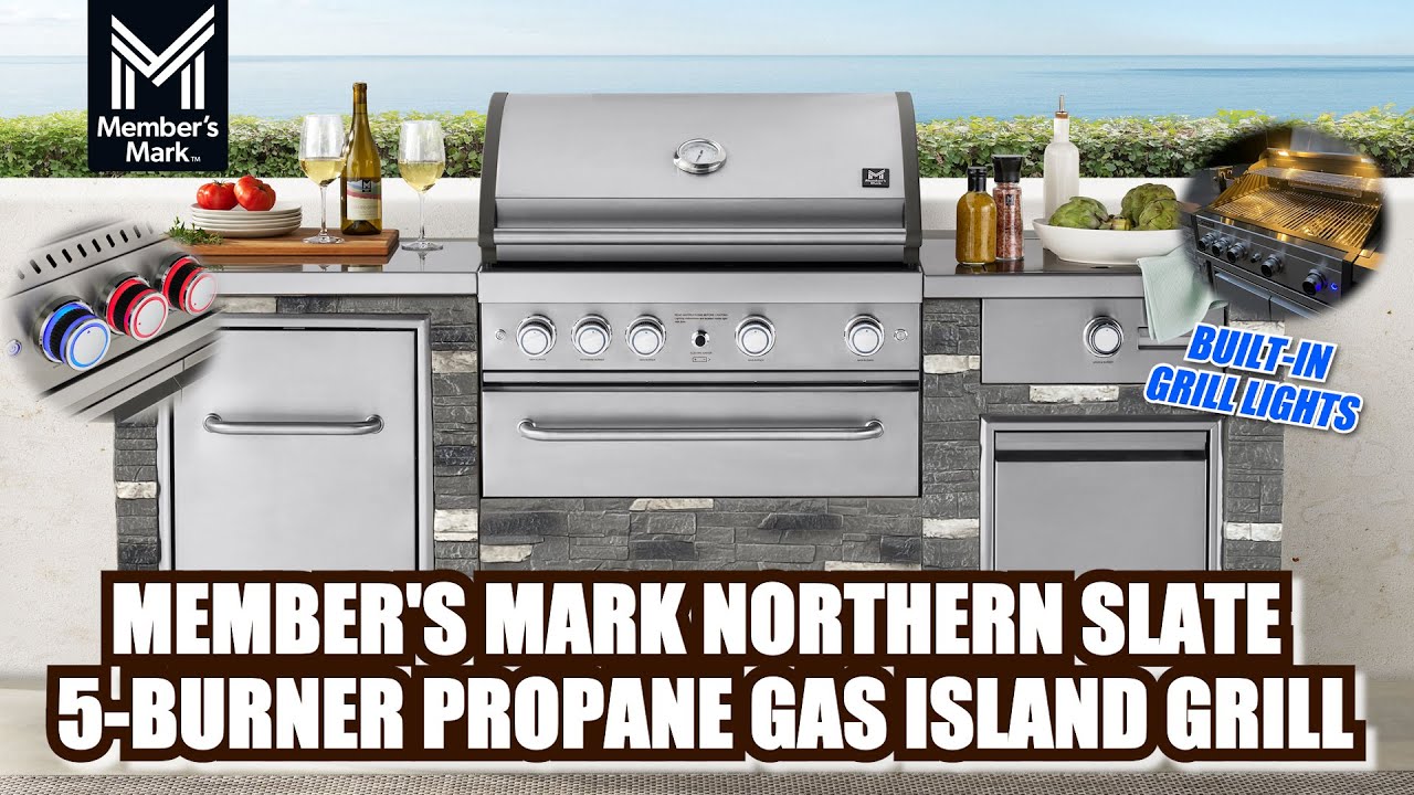 Member&rsquo;s Mark Northern Slate 5-Burner Propane Gas Island Grill