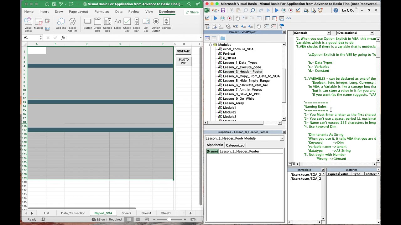 Excel VBA Beginner's Guide to Automation(real world example)