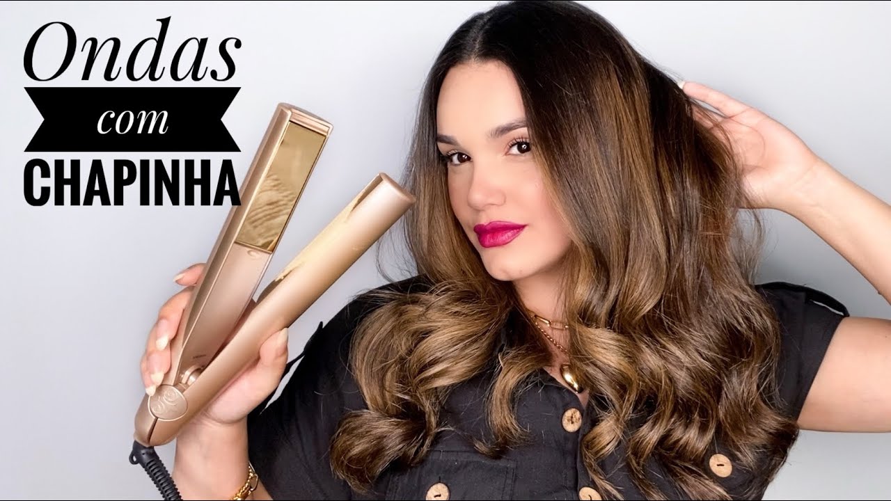 Como fazer ondas no cabelo usando chapinha 2 em 1 | Let&iacute;cia Gomes