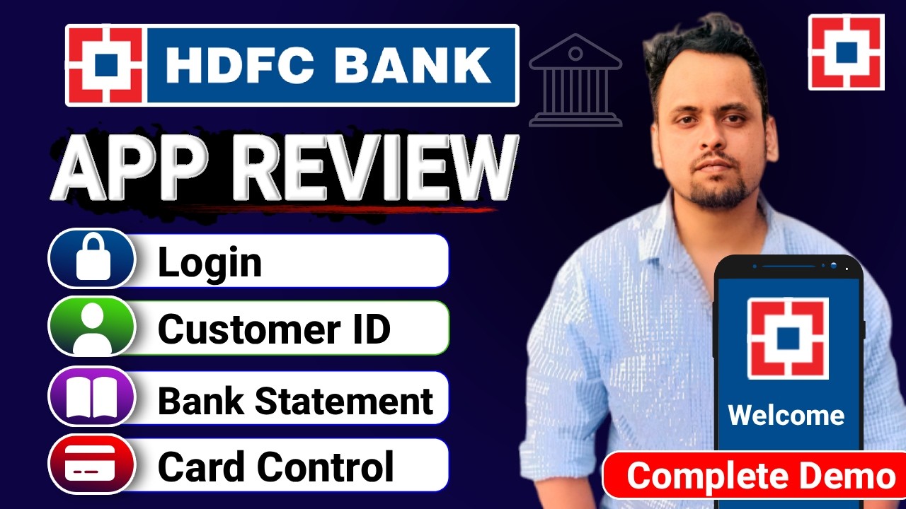 HDFC Bank New App | HDFC New App Full Setup | HDFC Bank Customer ID & Bank Statement Download