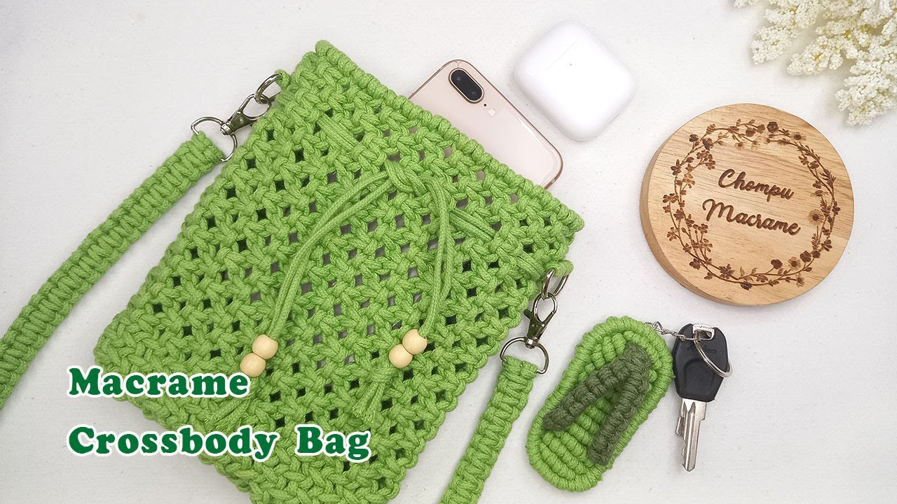 How to make macrame crossbody bag | Step by step | DIY | Chompu Macrame