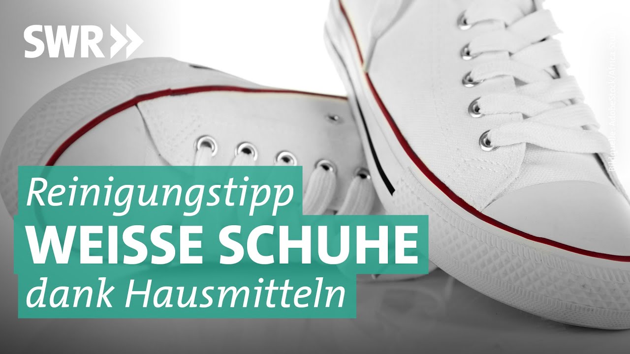 Wei&szlig;e Sneakers einfach reinigen | Marktcheck SWR