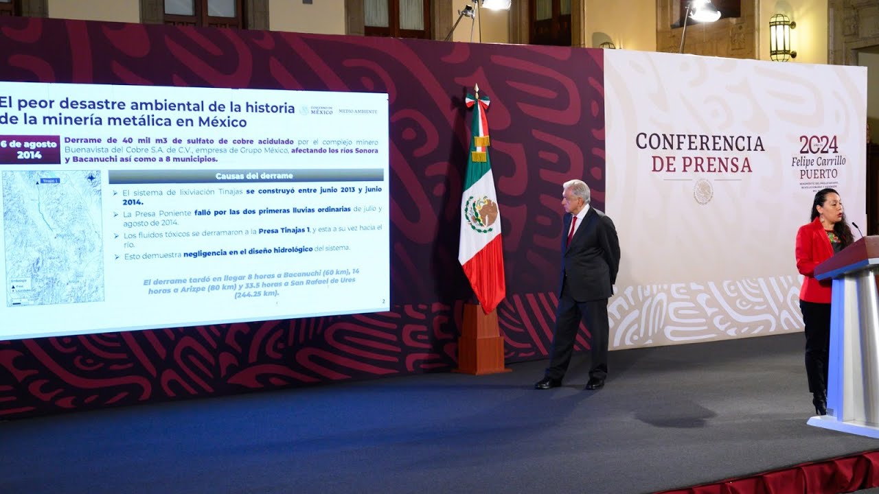 Gobierno de México trabaja para atender afectaciones por derrame de Grupo México en el Río Sonora
