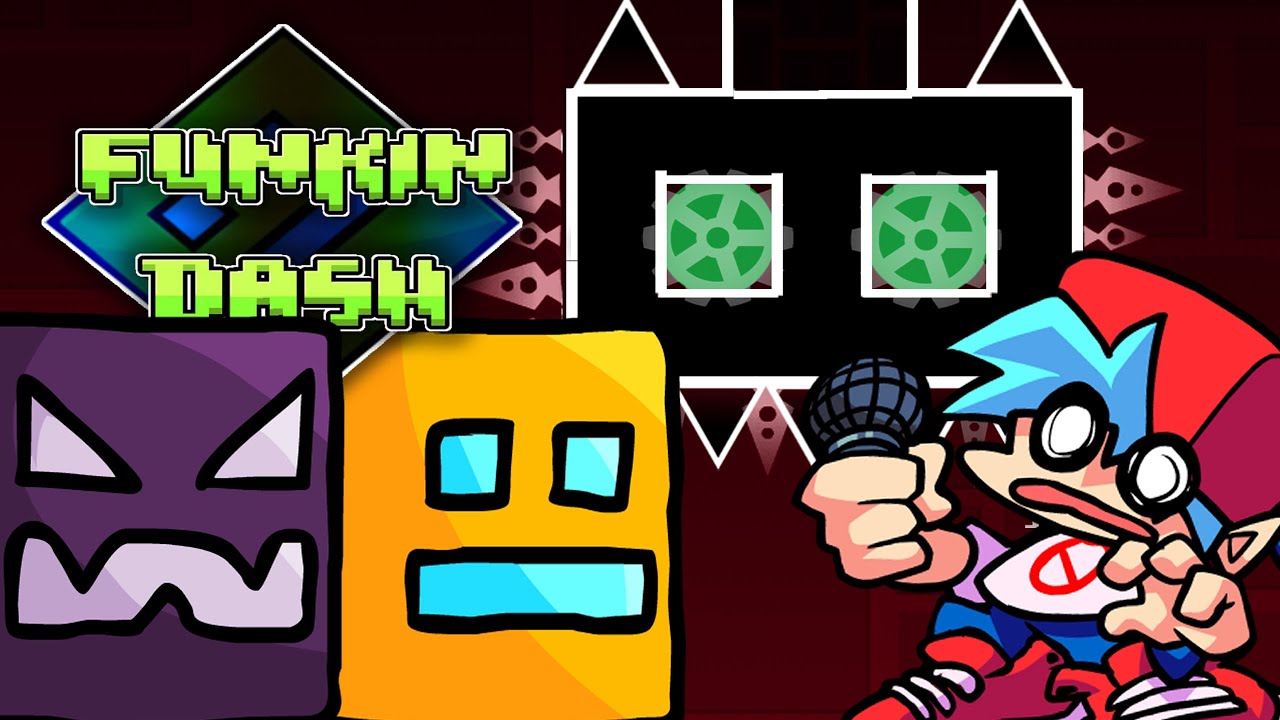 Friday Night Funkin': Funkin' Dash Full Week (En Español) (Geometry Dash x FNF)