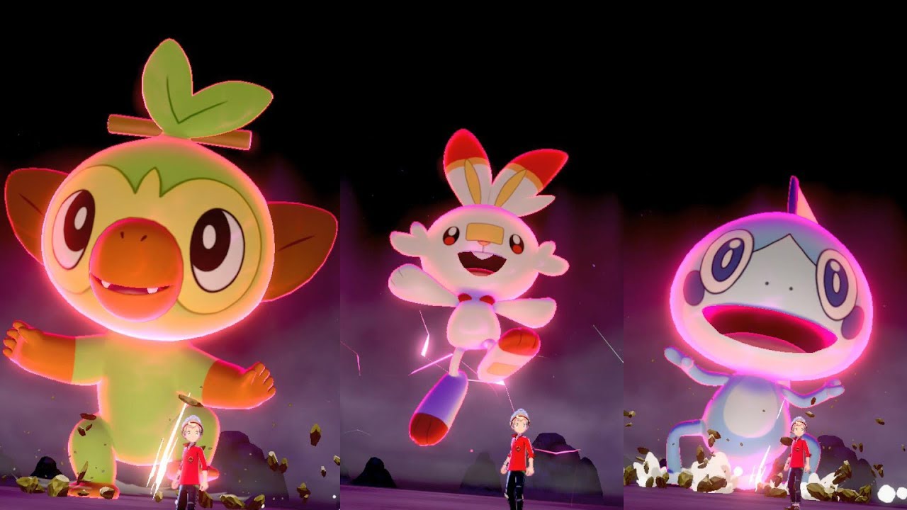 Dynamax Grookey & Dynamax Scorbunny & Dynamax Sobble - Pokemon Sword and Shield