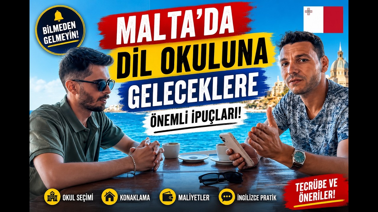 Malta'da dil okuluna gelecekler için önemli ipuçları