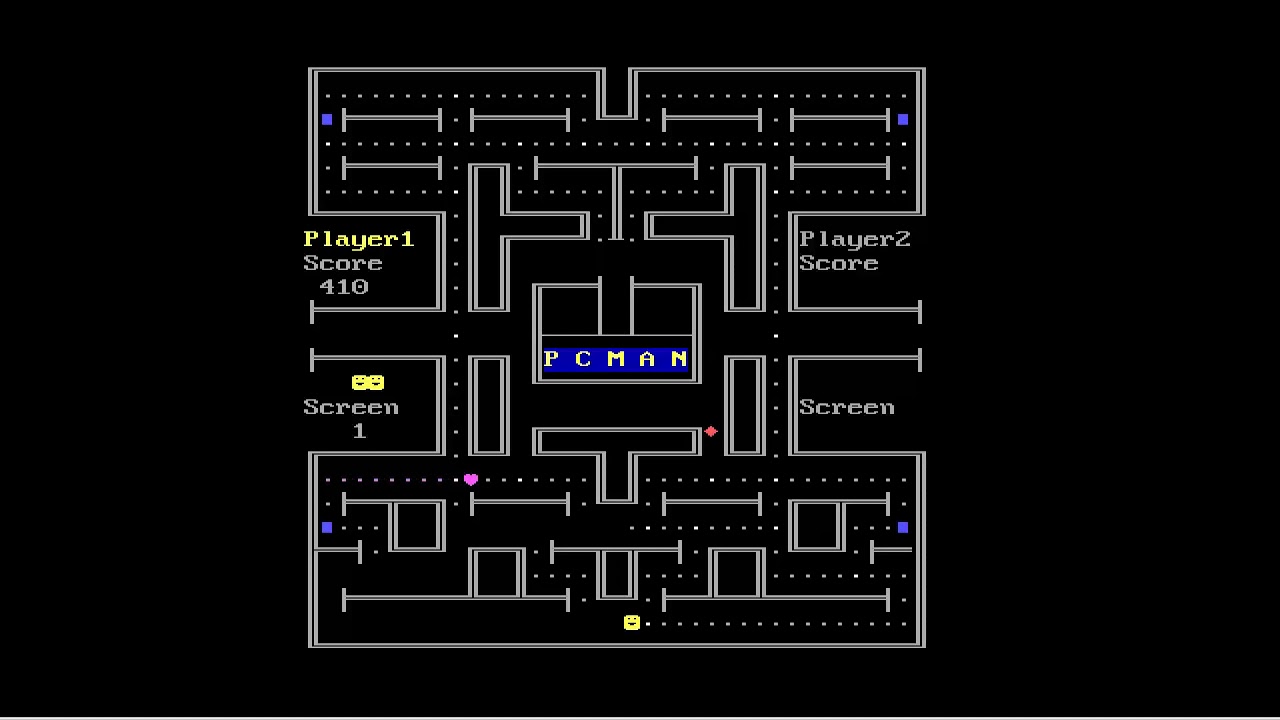 ANOTHER PCMAN PC MAN PACMAN PAC MAN STAR 198xAnonymous Action IBM PC COMPATIBLE MICROSOFT DOS