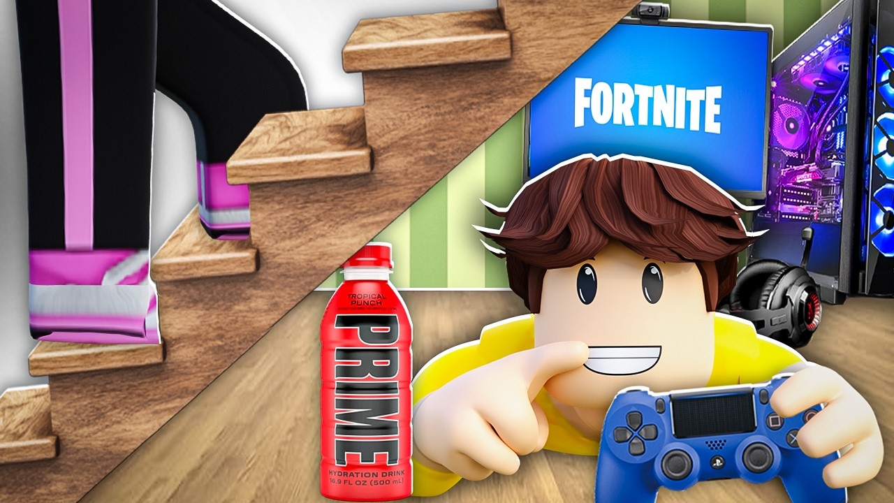 Zbudowałem SEKRETNY POK&Oacute;J GAMINGOWY przed MOJĄ DZIEWCZYNĄ w BROOKHAVEN RP! 🤫 (Roblox)