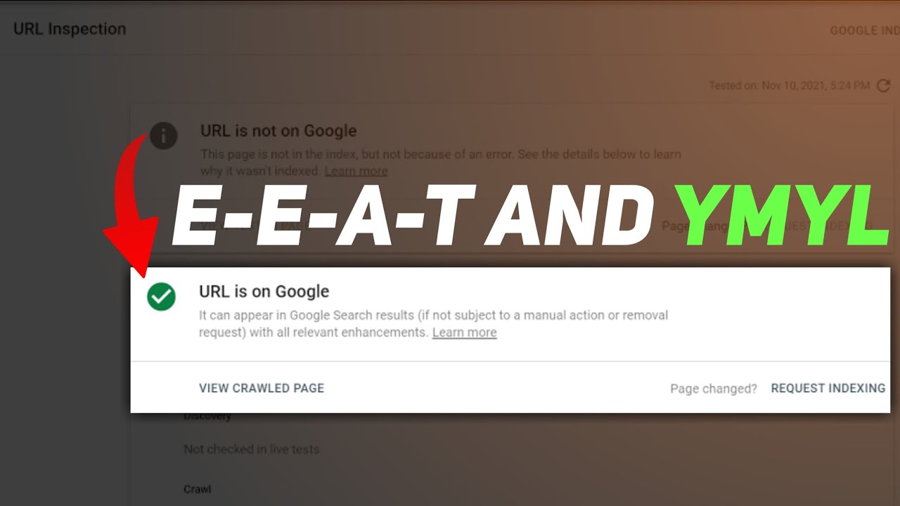URLs are not Index on Google (Solution!) | EEAT and YMYL in Blogging