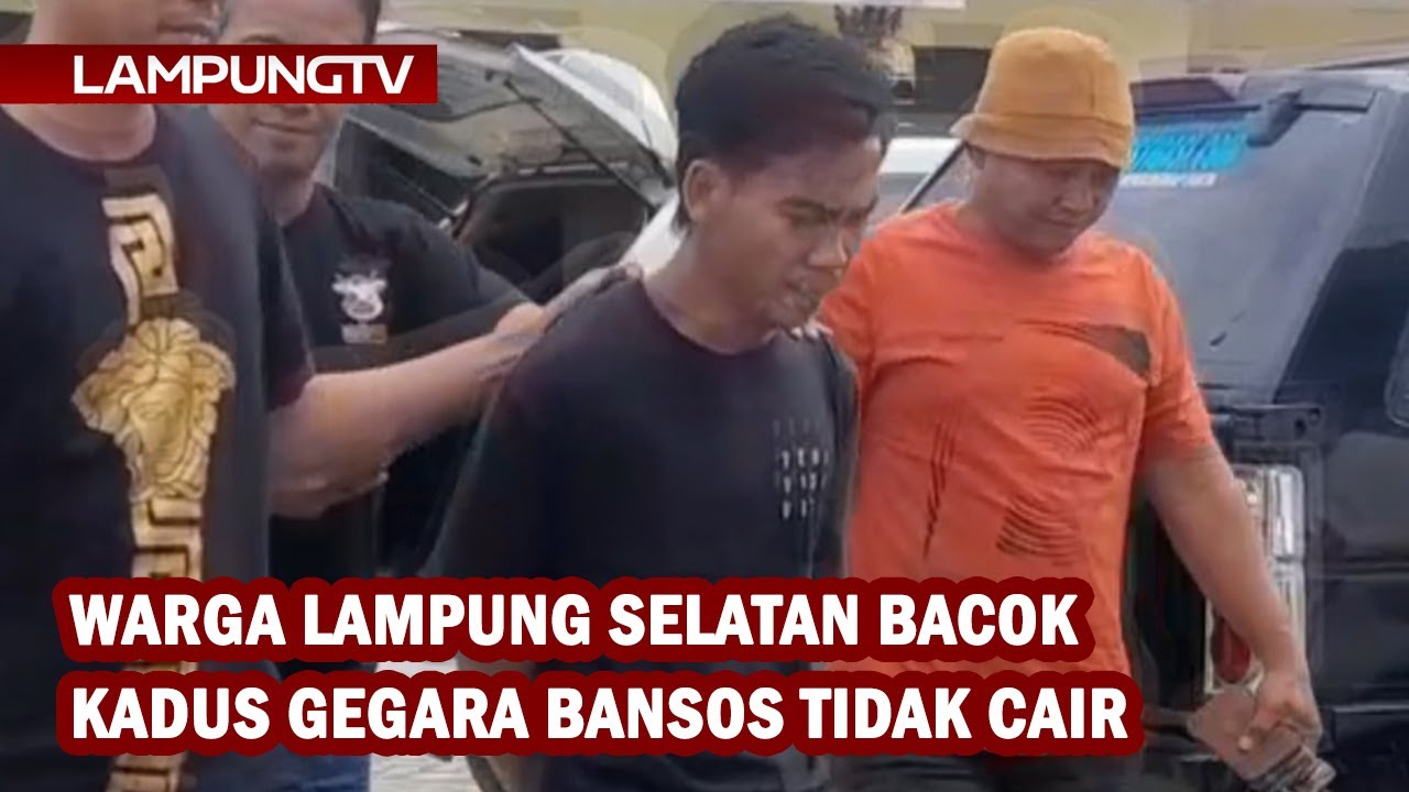 Warga Lampung Selatan Bacok Kadus Gegara Bansos Tidak Cair