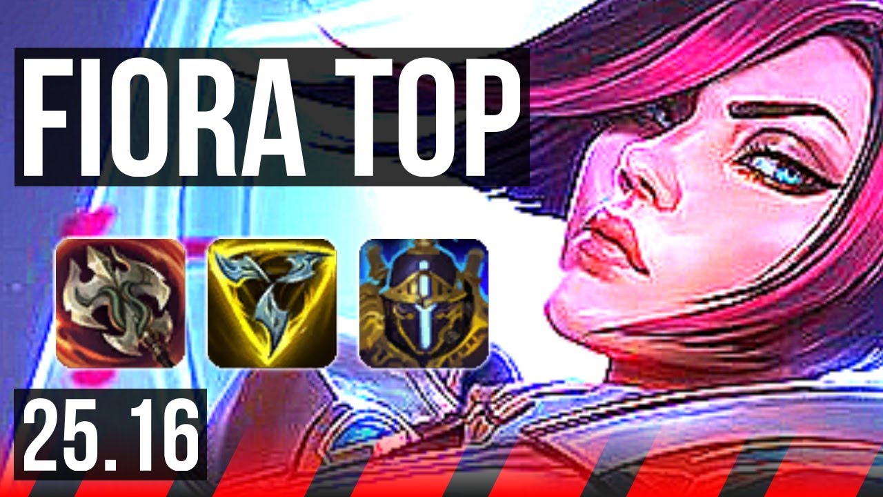 FIORA vs DARIUS (TOP) | 6 solo kills, 9/2/7 | KR Master | 25.16