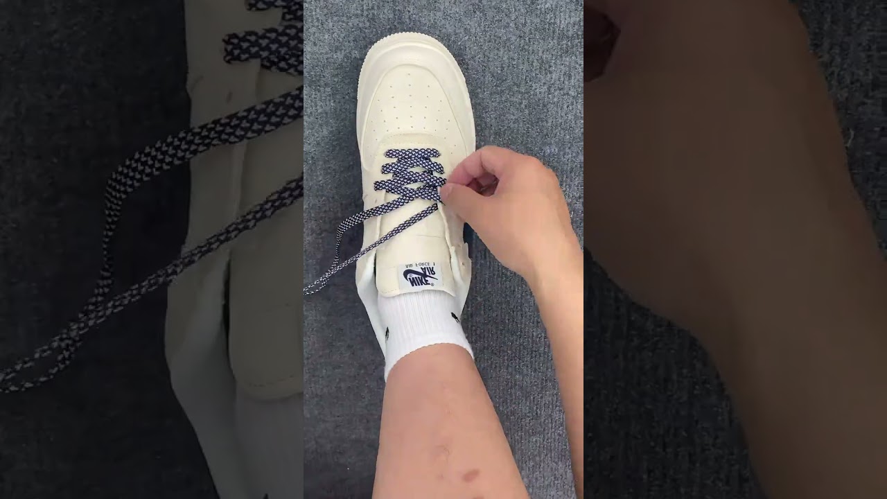 Hướng dẫn thắt d&acirc;y, buộc d&acirc;y gi&agrave;y Nike AF1 NHANH - ĐẸP - ĐƠN GIẢN nhất | How to lace shoes