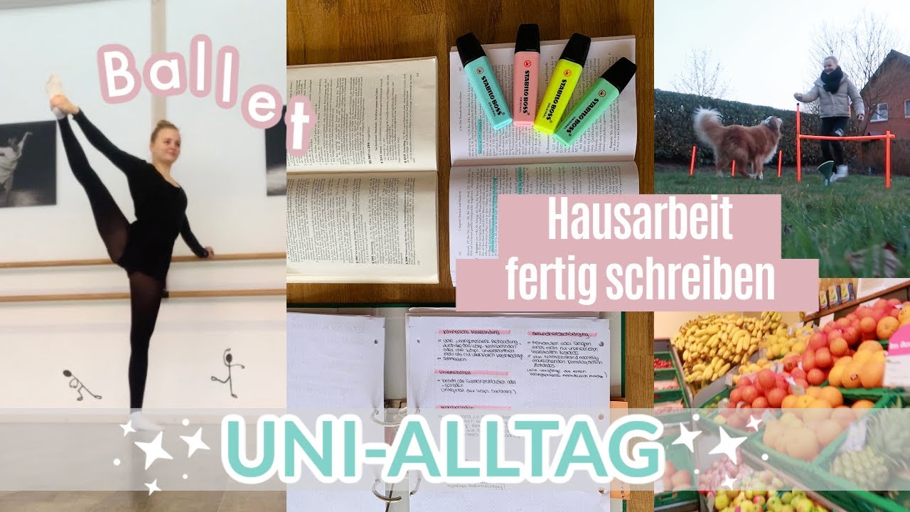 VLOG: Tanztraining, Hausarbeit fertig schreiben & endlich abgeben (ep. 3)
