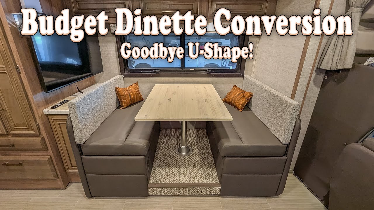 Budget-Friendly RV Dinette Conversion | U-Shaped to Standard Using Reused Materials!