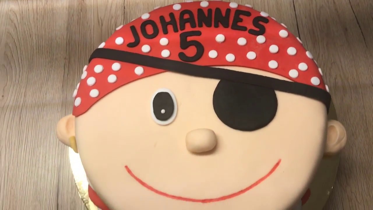 Piraten Torte zum 5. Geburtstag - Tutorial
