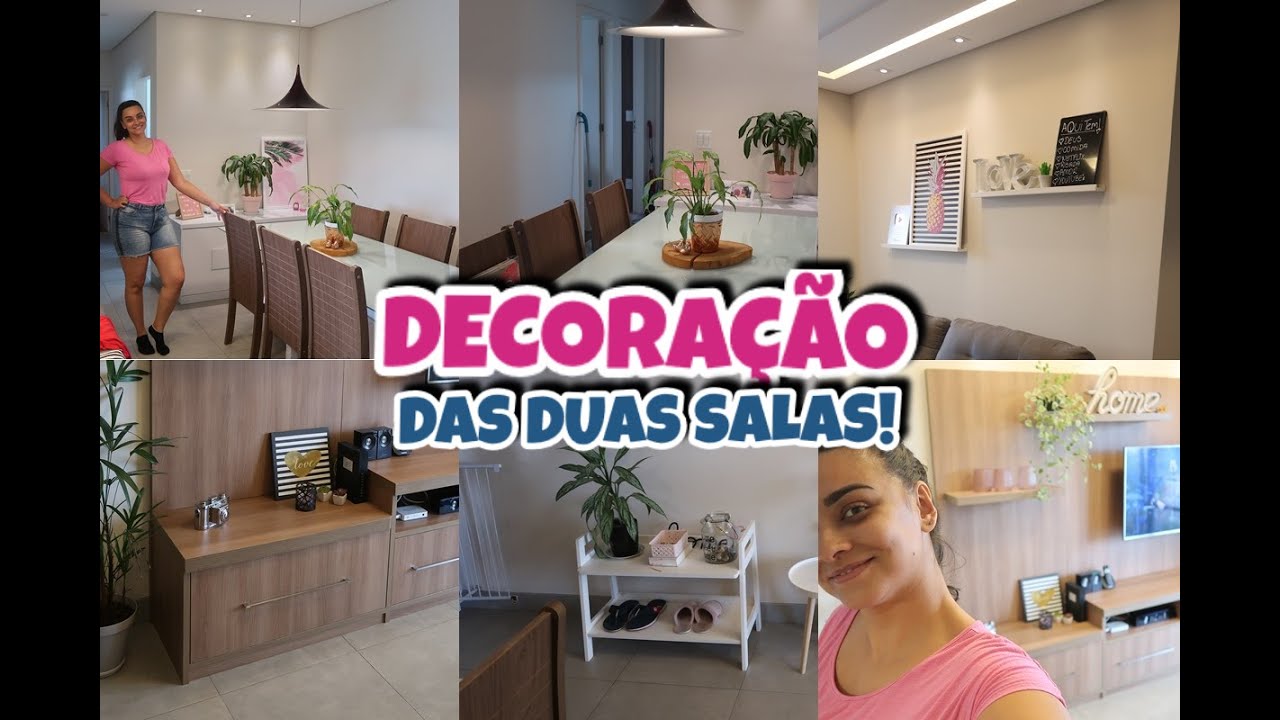 TOUR DECORAÇÃO DA SALA DE JANTAR E SALA DE TV | DIÁRIO DA DECORAÇÃO 3