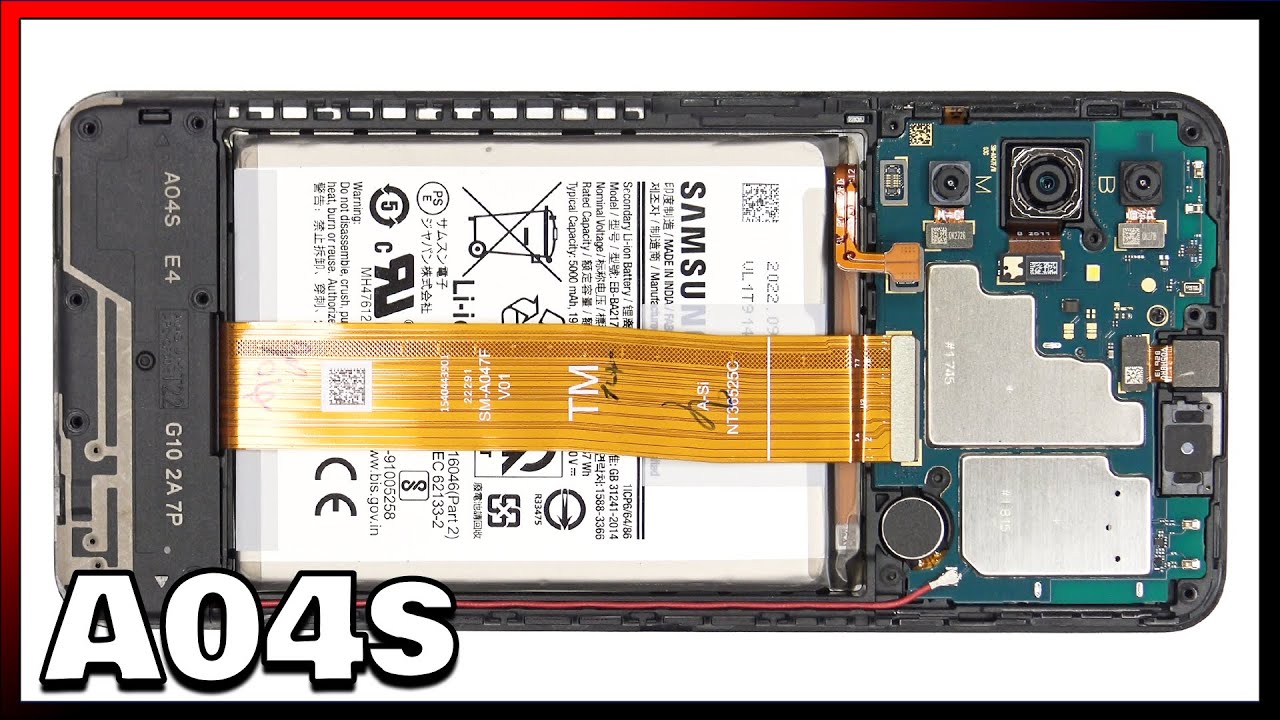 Видеообзор разборки и ремонта Samsung Galaxy A04s