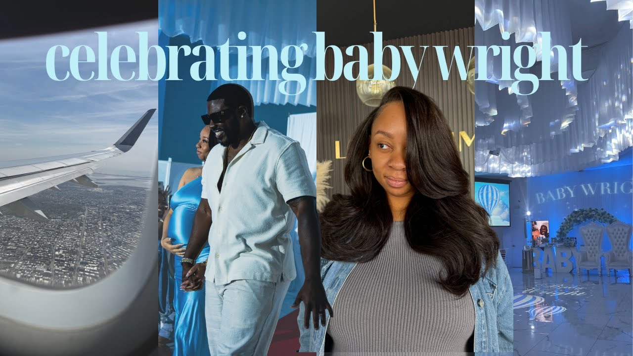 vlog✿| baby shower in NYC + relaxing my hair AGAINN + opening gifts from my registry | BeeSaddity TV