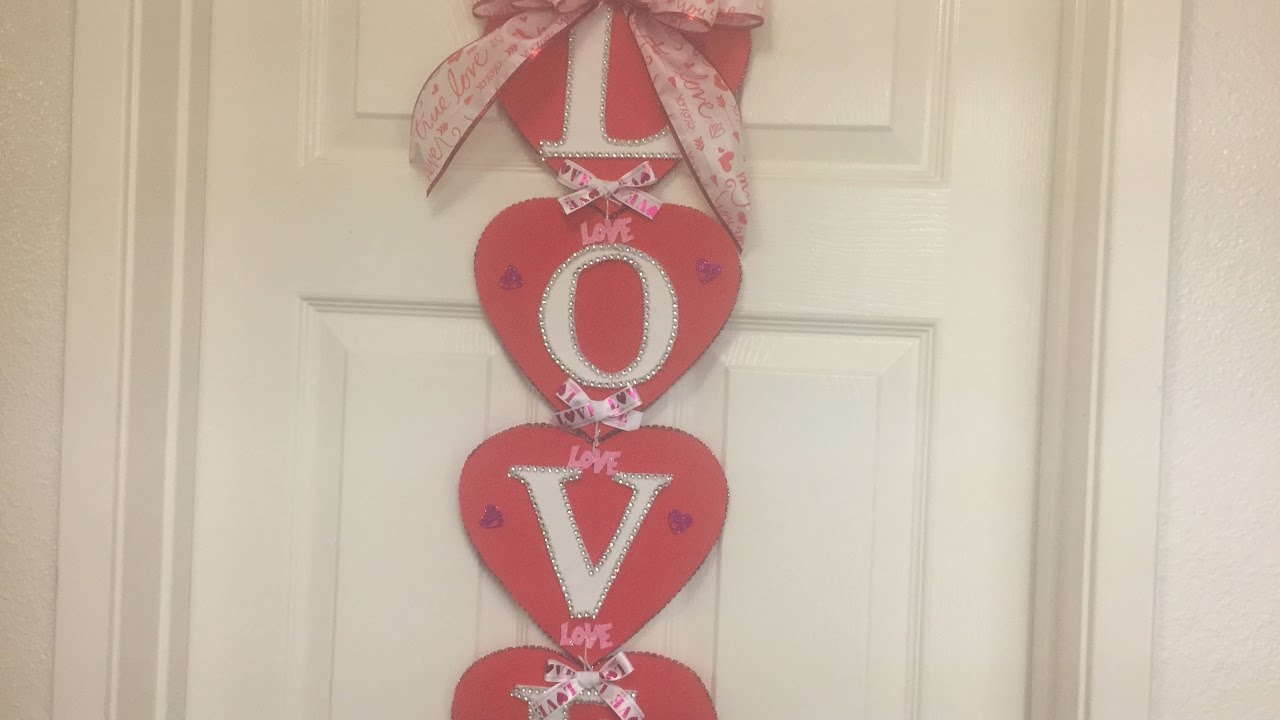 Decoracion para la puerta para San Valentin (San Valentine's Day)