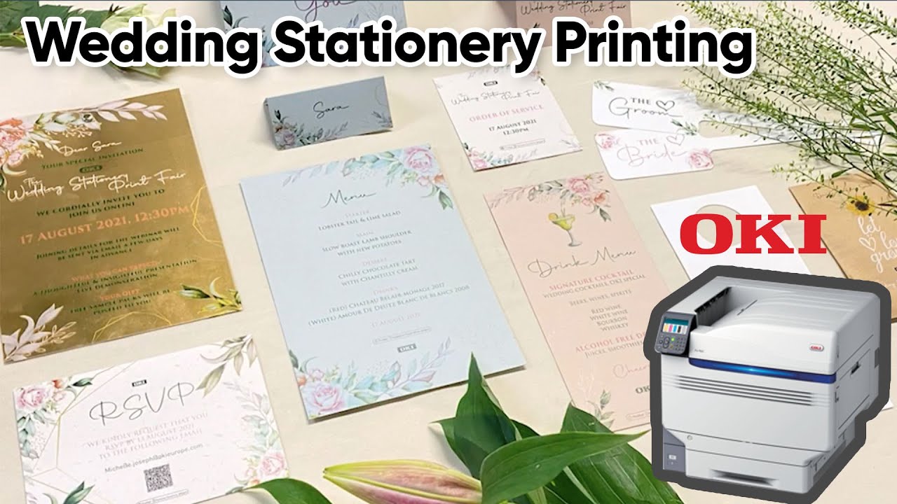Wedding Gifts & Stationery Printing with OKI Pro9