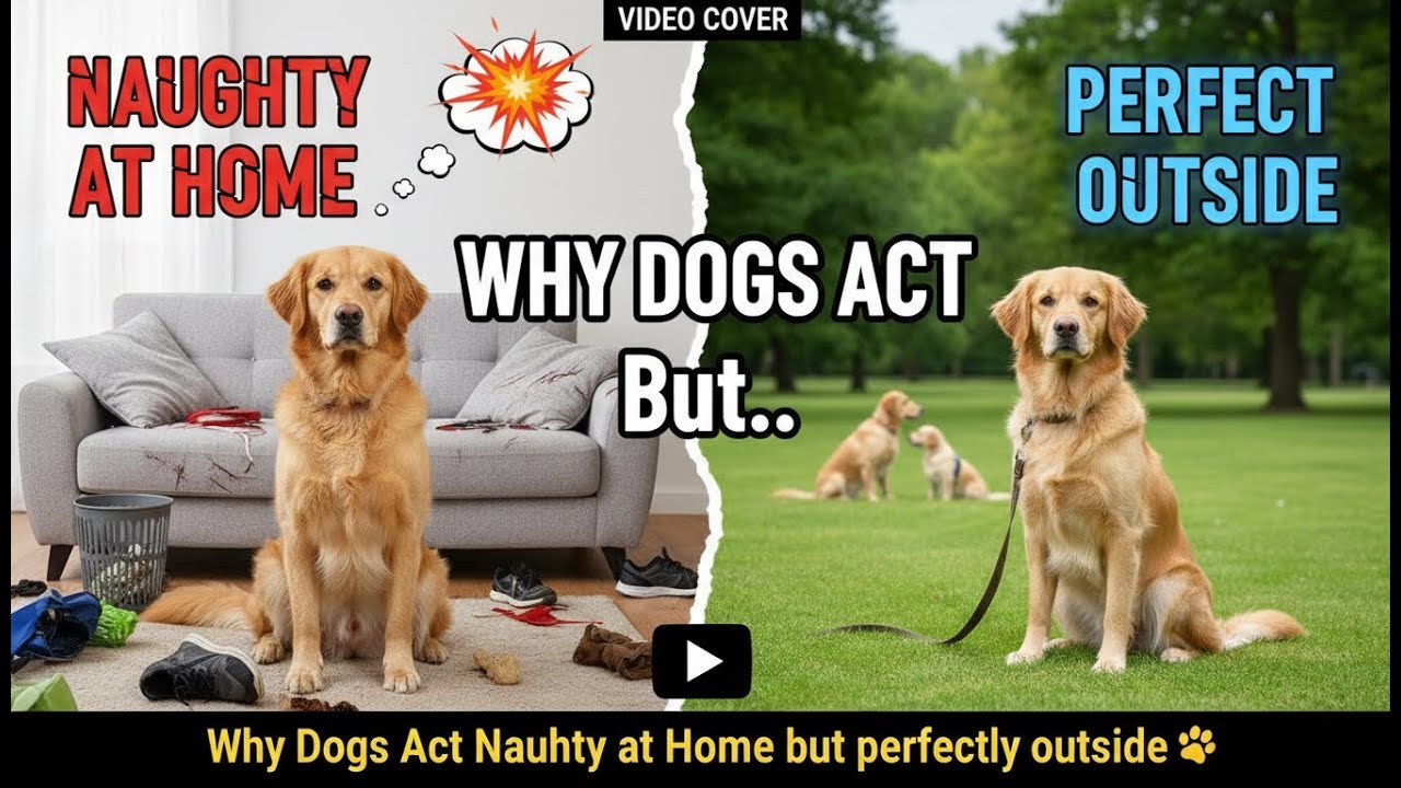 Why Dogs Act Naughty at Home but perfectly outside