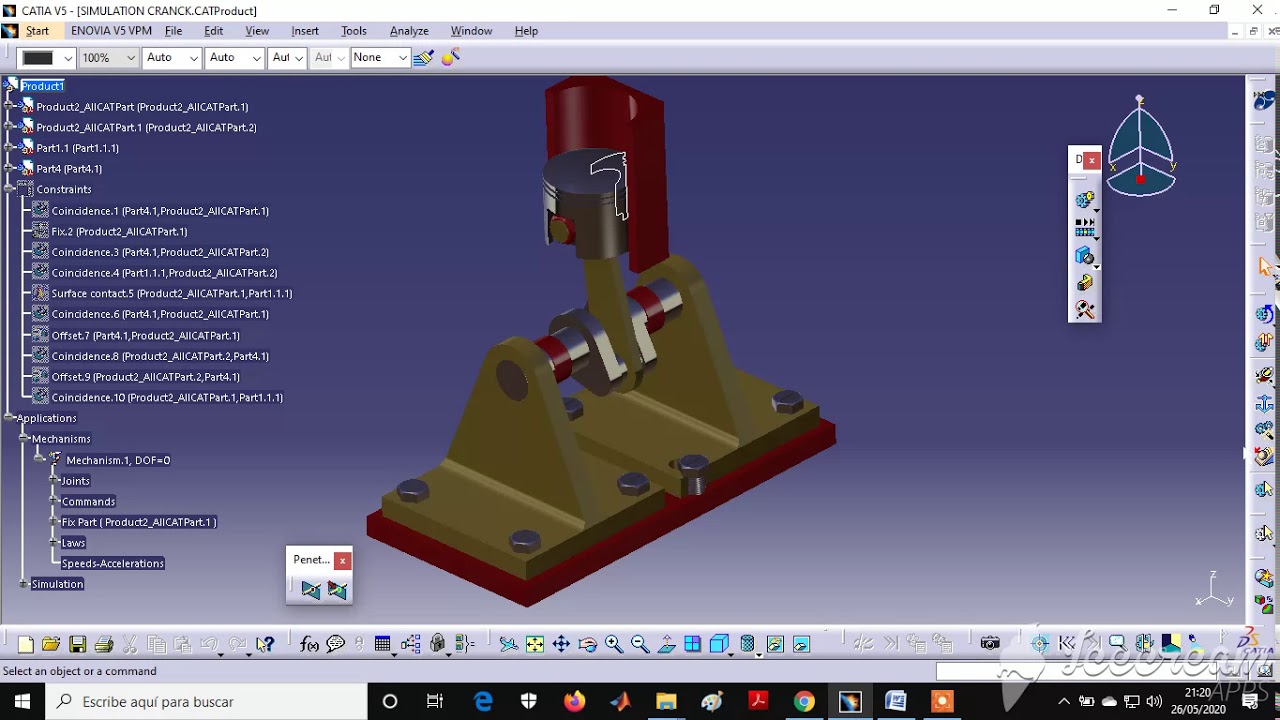 CATIA V5 - Acceleration/Speed Measurement