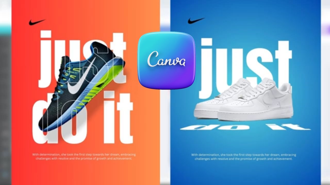 Nike flyer Design | Canva Tutorial