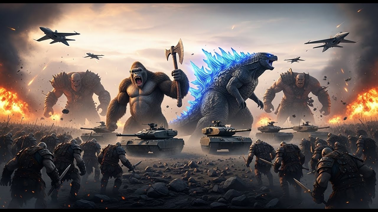 king kong and godzilla vs orcs the collaboration of military forces and titans past 21
