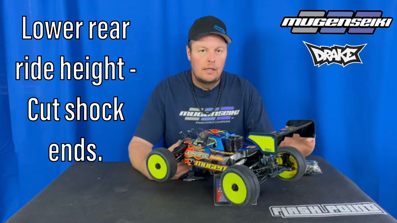 Lower rear ride height - Cut shock ends.