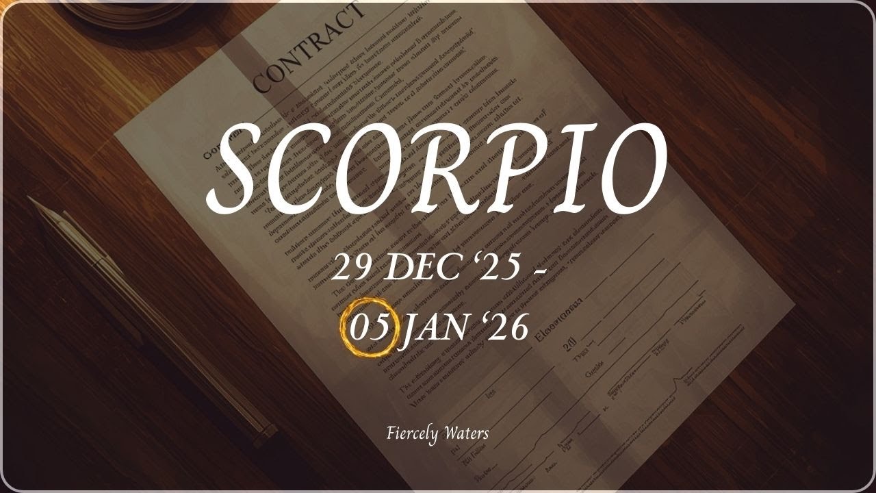 SCORPIO♏ A BRAND NEW CONTRACT PLACES YOU IN A PASSIONATE & SERIOUS POSITION 🌟 29-12 '25 to 05-01 '26