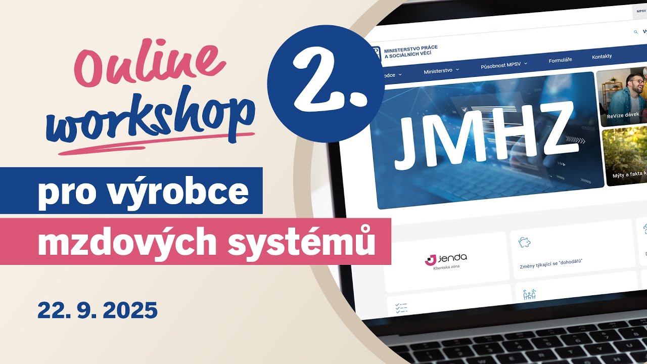 MPSV JMHZ 2. - online workshop pro v&yacute;robce mzdov&yacute;ch syst&eacute;mů