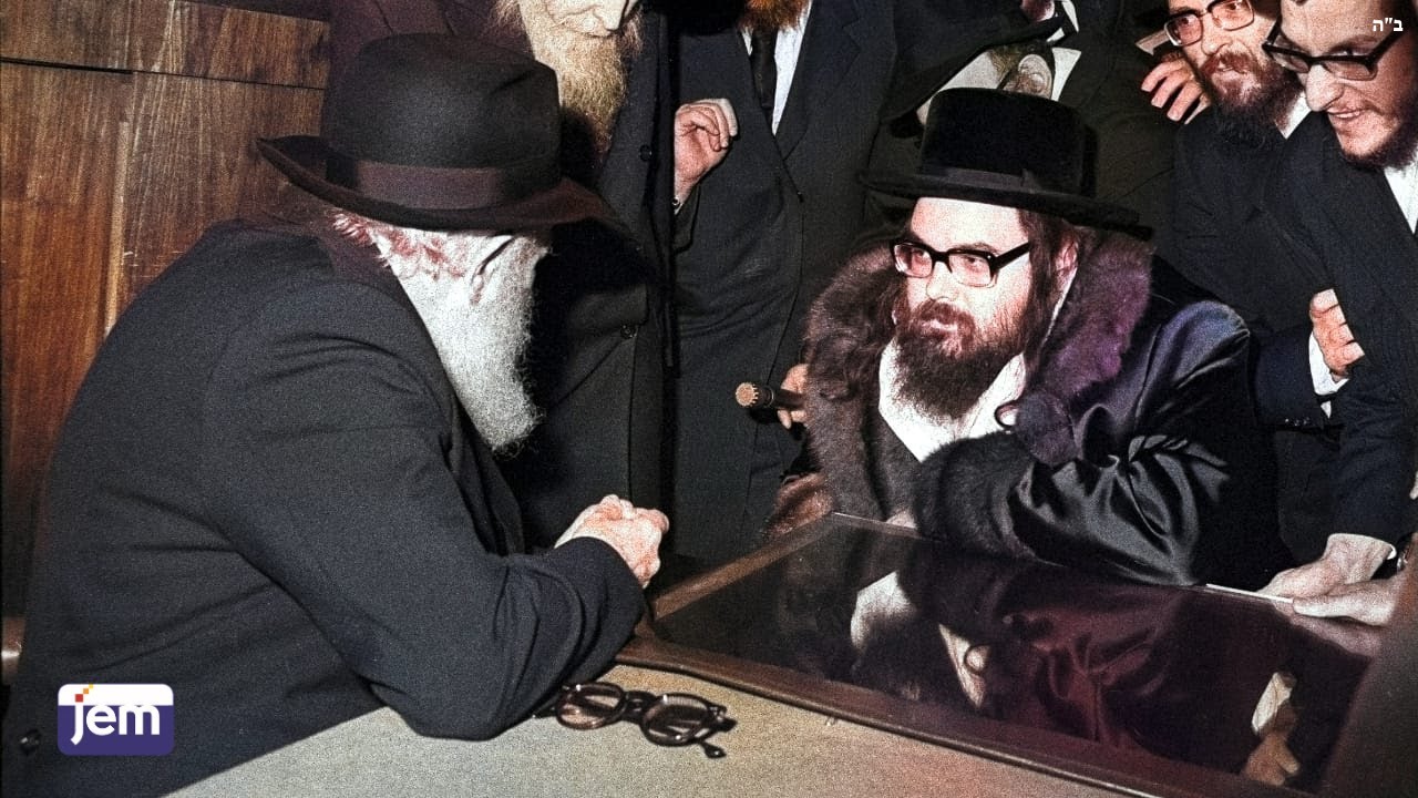 The Belzer Rebbe's Meeting With The Lubavitcher Rebbe