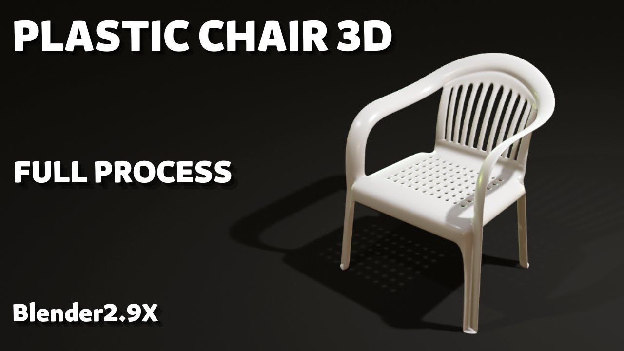 plastic chair modeling in blender 2.9x