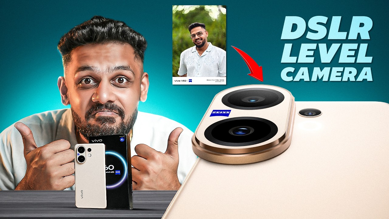 vivo V60 5G - Best Camera Phone⚡️| 6500Mah Battery| SD 7Gen 4|Zeiss Camera 📸 