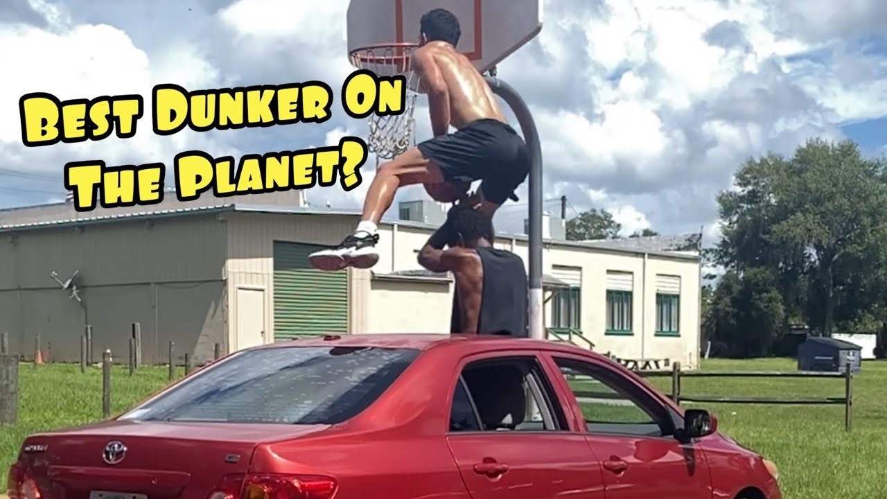 INSANE Dunk Session On A 10 Foot Outdoor Rim!!! I Would WIN The NBA Dunk Contest!!