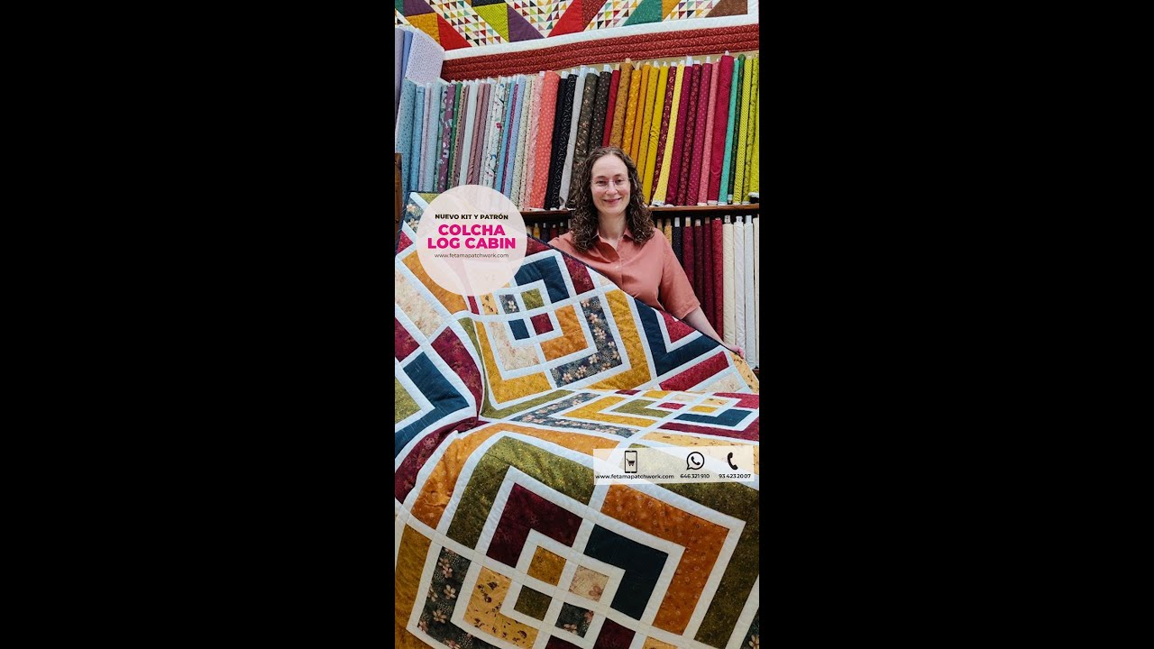 Nuevo Kit COLCHA LOG CABIN