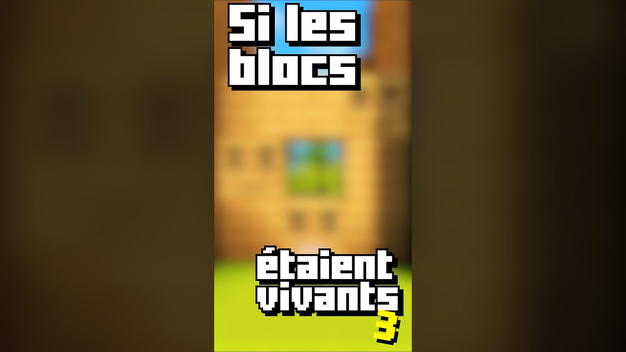 Si les blocs &eacute;taient vivants sur Minecraft 3