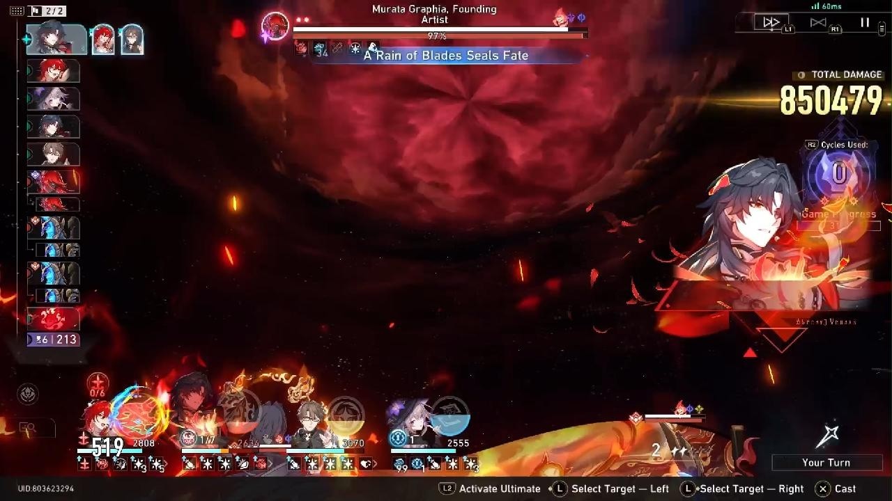 Himeko and Herta 0 cycle King - but E2 Herta is a DEF shred Bot