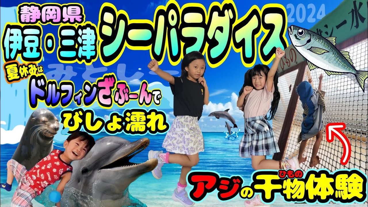 【みとしー】穴場発見!!!伊豆•三津シーパラダイス❤️弾丸楽しみプラン✨️6歳/5歳/3歳