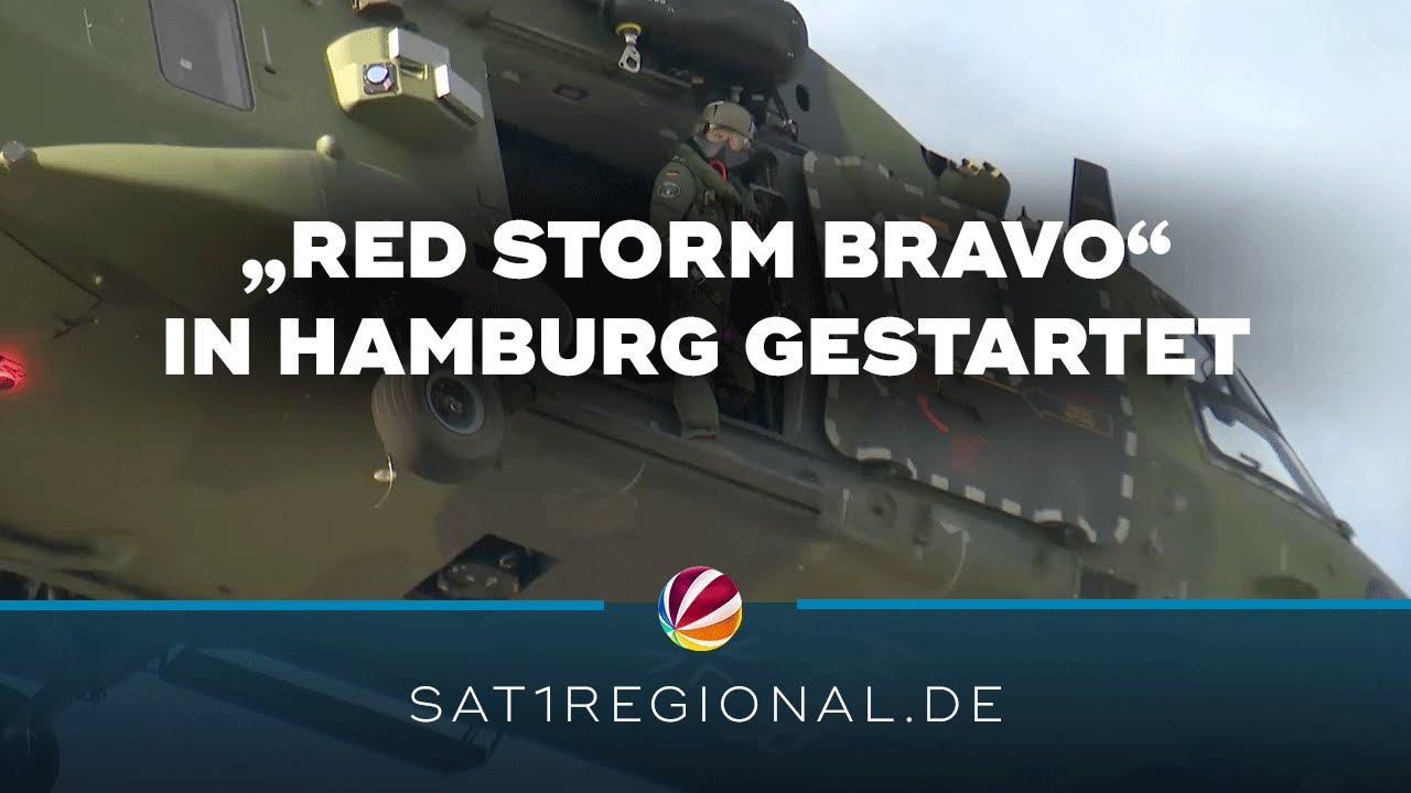 Bundeswehr-Gro&szlig;&uuml;bung &bdquo;Red Storm Bravo&ldquo; in Hamburg gestartet